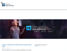 Tablet Screenshot of marcobarrientos.com